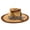 Z9-Khaki, variant on Big Wide Brim Boho Western Hat for Women and Men - Felt Rancher Fedora Panama Hat with 4 inches Flat Brim Cowboy Hat