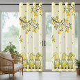 thumbnail image 3 of Outdoor Curtains for Patio Waterproof, Lemon Gnomes Windproof Pravicy Outside Porch Blackout Curtain, Summer Tropical Lemon Fruits Yellow Sun Blocking Grommets Curtains for Cabana Gazebo 54"x95", 3 of 9