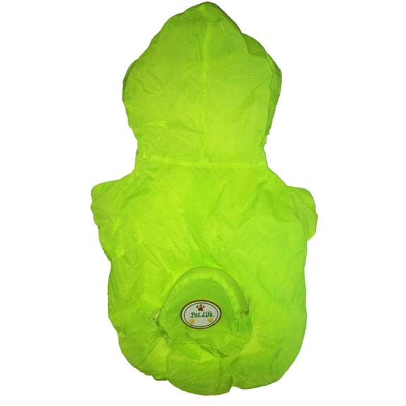 Pet Life ® 'Thunder Paw' Ultimate Waterproof Collapsible Multi-Adjustable Travel Dog Raincoat