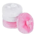 thumbnail image 2 of 4 Pcs Large Fluffy Powder Puff, 3.5 Inch Ultra Soft Washable Reusable Velour Face Body Powder Puff Loose Powder Puffs Wet Dry Makeup Tool (Pink&White), 2 of 8