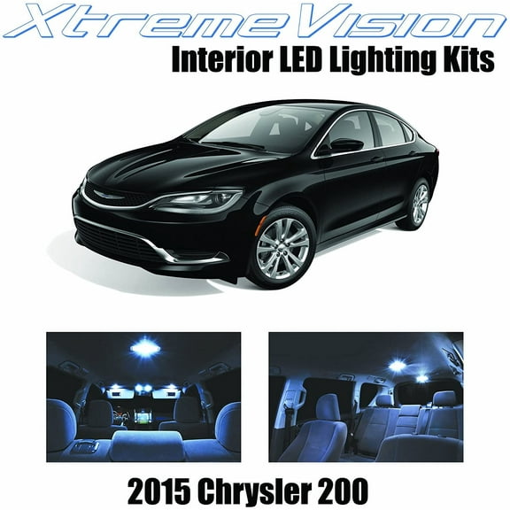 XtremeVision Interior LED for Chrysler 200 2015  11 Pieces Cool White Interior LED Kit   Installation Tool