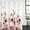 Red, variant on Navy Blue Spring Floral Shower Curtain Set - Small 36" x 72" Washable Bathtub Curtain with 12 Hooks, Elegant Pastoral Flowers Watercolor Waterproof Fabric Shower Curtains for Bathroom/Bathtub Décor