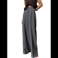 thumbnail image 2 of Pantalones de Trabajo para Mujer, de Pierna , de Vestir, de Cintura Alta, Informales, para Oficina y Negocios Gris S, 2 of 9