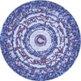 thumbnail image 1 of Ahgly Company Machine Washable Indoor Round Transitional Deep Periwinkle Purple Area Rugs, 6' Round, 1 of 7