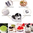 thumbnail image 3 of 6 Pieces Cake Ring, Cake Cutter, Cake Mold, Stainless Steel Cake Ring Baking Mousse Molds Dessert Rings, 3 of 5