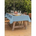 thumbnail image 2 of Easter Eggs Outdoor Tablecloth - 60x84 Inch Rectangle Dining Table Cover, Rabbit Spring Botanical Wildflowers Bunny Blue Waterproof Outdoor Table Cloth with Umbrella Hole & Zipper for Picnic/Patio, 2 of 7