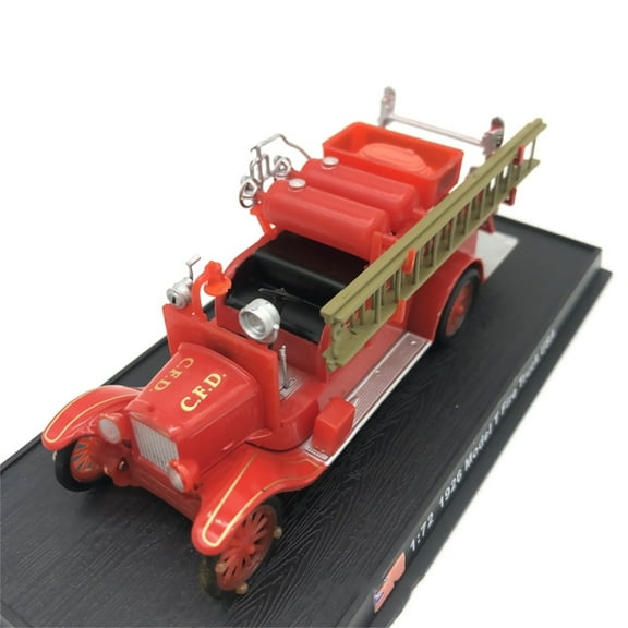 Retro 1/72 Scale USA 1926 Model T Fire Truck Model for Display Home Decoration Gifts