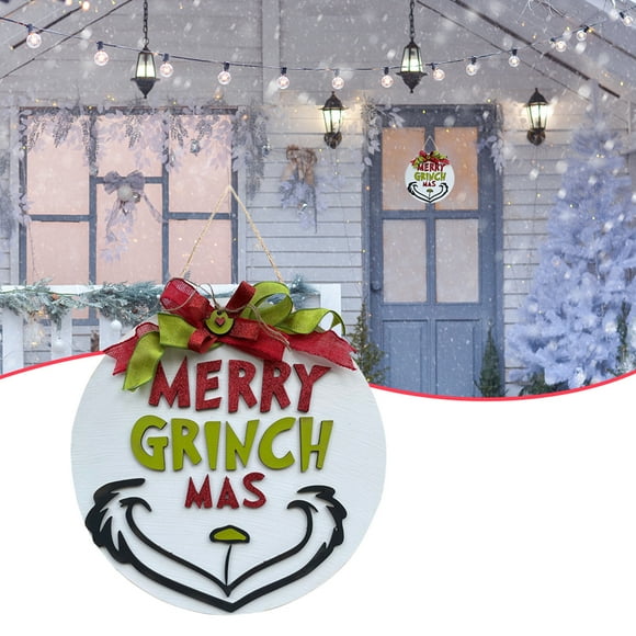 Christmas Wooden Wreath,Christmas Welcome Door Sign Christmas Front Door Sign Christmas Welcome Door Sign Reliable and Durable