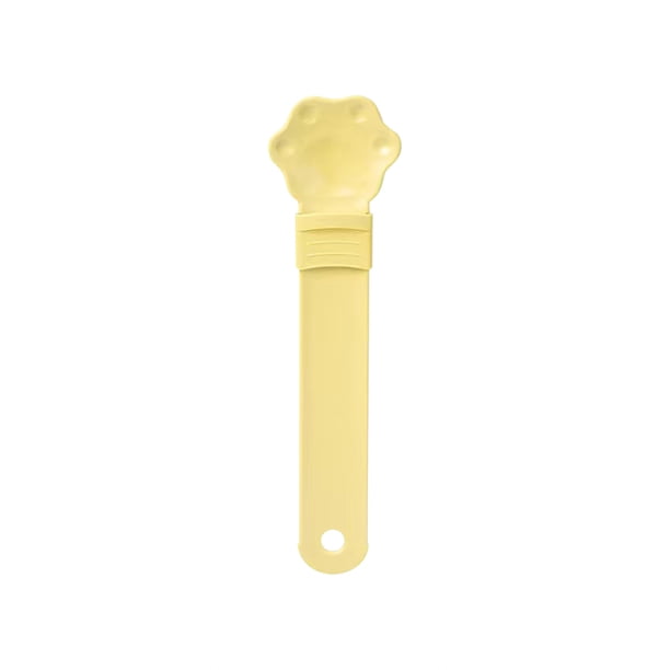 Xihbxyly Cuchara para Comer, Exprimidor con Forma de Pata de Gato, Mango Ergonómico, Práctico y Fácil de Limpiar, Ideal para Comida Húmeda, 1 Tira Exprimidora.
