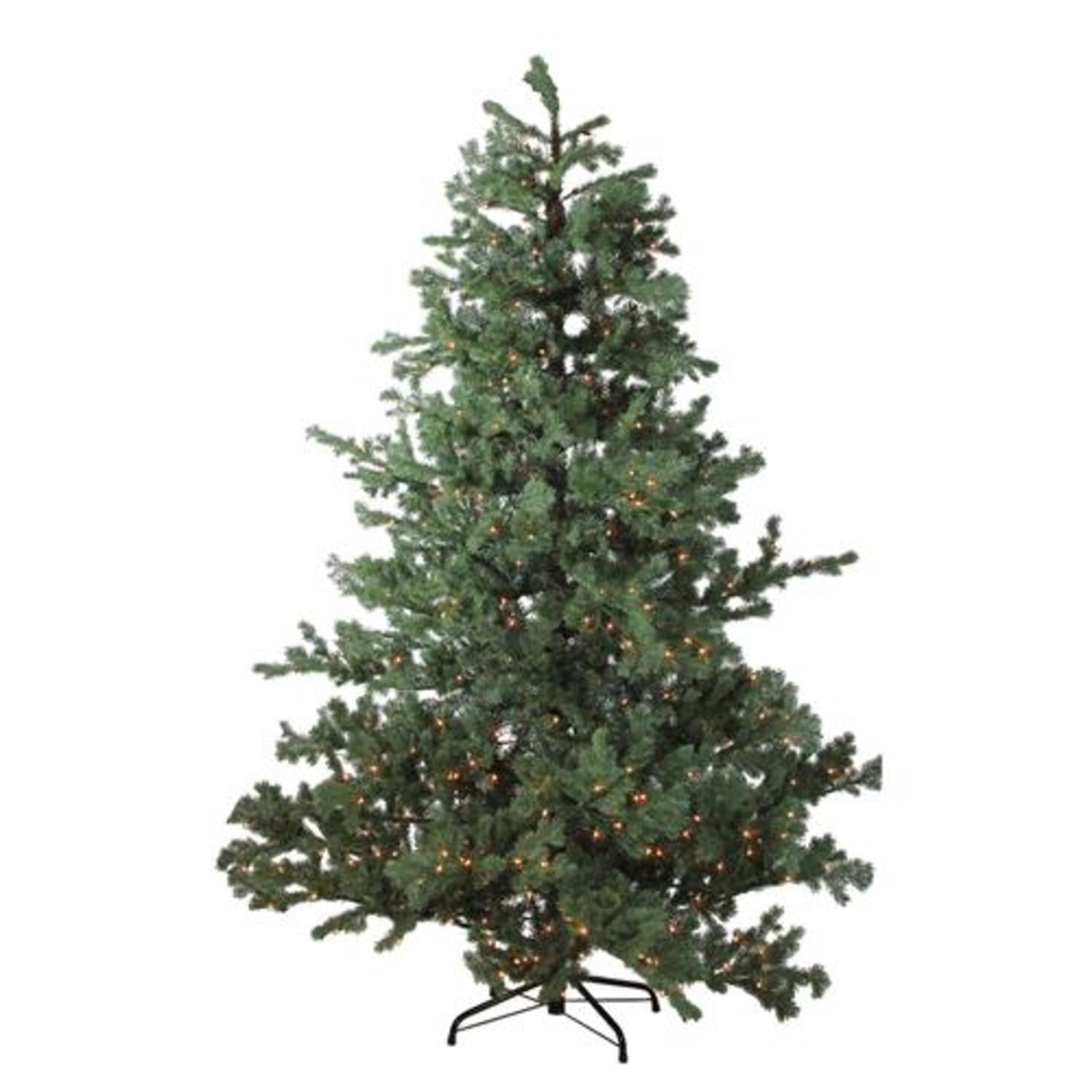 9' Prelit Mountain Pine Artificial Christmas Tree Clear Lights