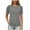 Gray, variant on BangWanChi Women's Basic Solid Color Round Neck T-Shirt – Casual Short Sleeve Everyday Top