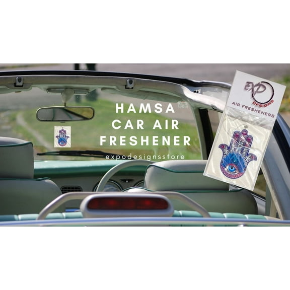 HAMSA Flag Car Air Freshener
