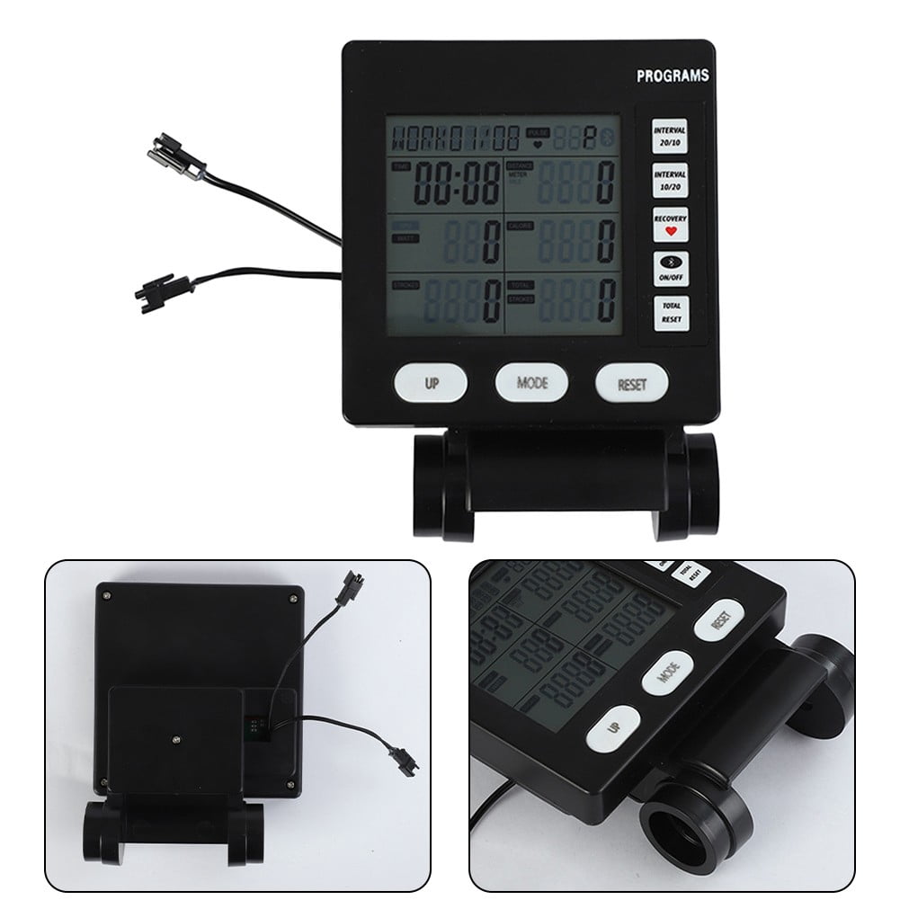 Xuanqin Multifunction Rowing Machine Counter Speedometer LCD Display Counter Monitor, rowing machine