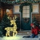 thumbnail image 1 of Adornos De Reno Lámpara DIY Elk Deer Statue Handmake Iron Art Reno Estatua Navidad Decoraciones navideñas, 1 of 7