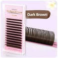 thumbnail image 6 of Brown Individual Eyelashes Extension 8-15 Mixed Lash Colorful Premium Dark Brown Lashes Soft Natural Mink False Eyelashes Makeup, 6 of 9