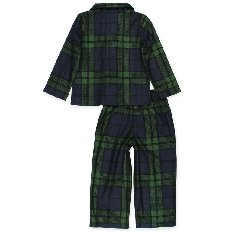 Black and green plaid pajamas hot sale