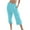 Blue, variant on WIZUTIZ Linen Pants Women Summer Capris Oversized Casual Loose Wide Leg Slacks Pants Elastic Stretch Mid Rise Summer Pants Solid with Pockets Sweatpants Tiktok Trend Items Birthday Green