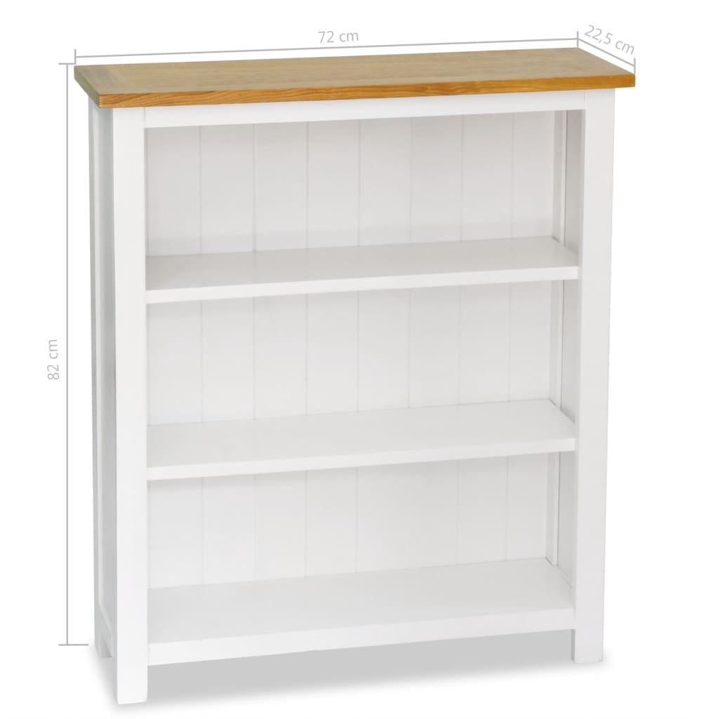 Kepooman 3-tier Bookshelf Side Stand Storage for Home Office, White Kepooman 3-tier Bookshelf Side Stand Storage for Home Office, White