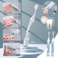 thumbnail image 1 of Miniature Electric Toothbrush, Travel Friendly Toothbrush Set, Rechargeable Battery, Replaceable Heads, Compact Design, For Gadget Lovers, Daily Hygiene, Eco-Friendly Brushing | Plastic, Blue, 1 of 9