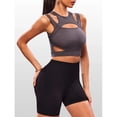 thumbnail image 6 of Top-kevin High-Impact Shockproof Women's Sports Bra |     Cross-Shoulder Straps, Non-Cup Seamless Athletic Shirt for Running, Yoga, Fitness - No Bulk Padding Needed, All-Season Workout Bra, 6 of 6
