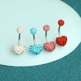 thumbnail image 2 of DESIGNICE Belly Button Ring,Zirconia Belly Piercing,Detachable Belly Ring,Blue, 2 of 4