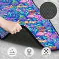 thumbnail image 3 of Pofeuu Colorful Mushrooms Print Car Foot Mat Set of 4 Pieces - All-Weather Full Set Floor Mats for Cars Trucks SUVs, 3 of 7