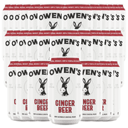 Owen’s Craft Mixers Ginger Beer HandA with Premium Ingredients Vegan & Gluten-Free Soda Mocktail and Cocktail Mixer