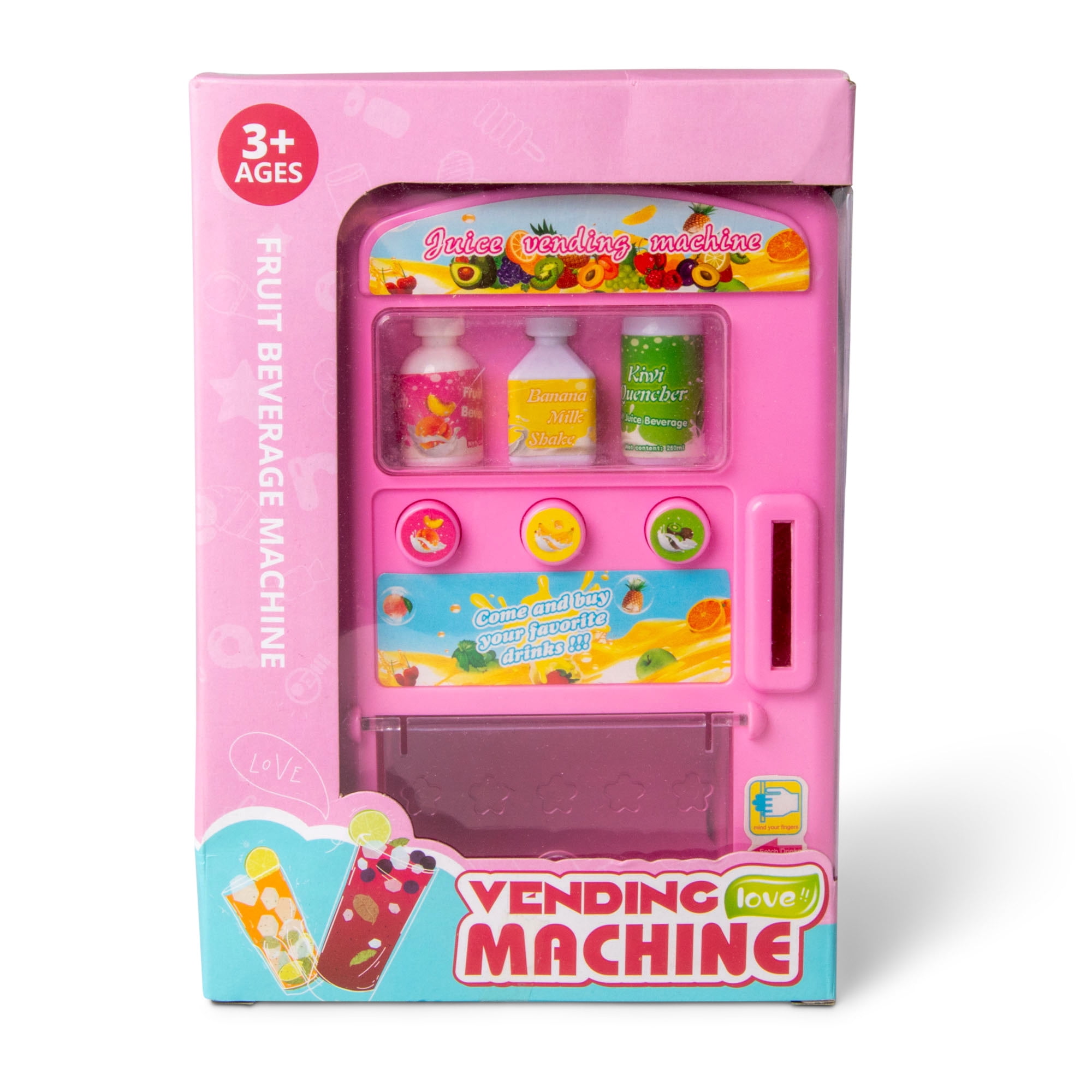 One for Fun Dinky Drinks Vending Machine, Pretend Play Drinks Dispenser Toy
