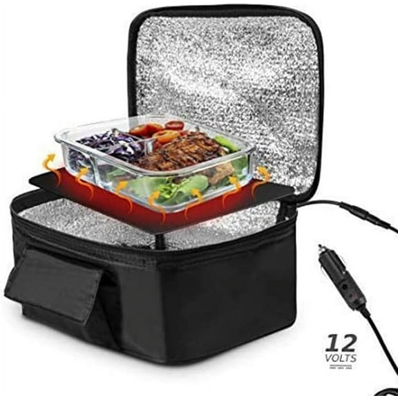 12V Car Cooler Bag, Electric Picnic Lunch Bag Cooler Bag Foldable Cooler Bag for Carrying Picnic Food - 29cmx21cmx11cm