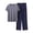 Khaki, variant on BaoFuBaoMei Lounge Sets for Men 2 Piece Big and Tall Crew Neck Pajamas Short Sleeve Top Joggers Sleepwear Sets Solid Soft Loungewear with Pockets