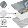 thumbnail image 5 of Gray Gold Marble Pattern Bathroom Rugs Sets 3 Piece,Toilet Cover Set,Absorbent Non Slip Bathroom Mats Sets with U-Shaped Contour Rug Toilet Rug Set, 5 of 5