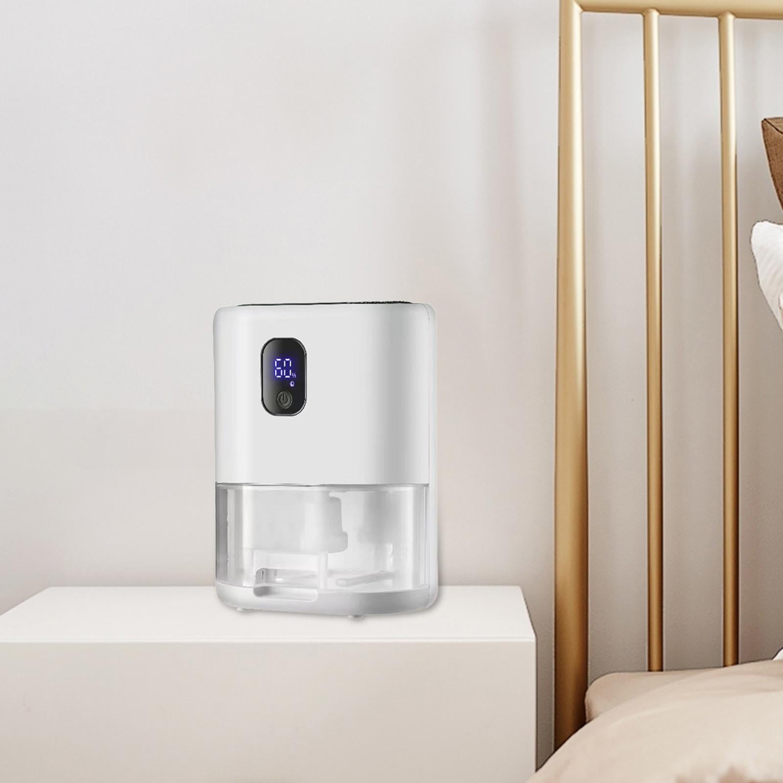 TISHITA Electric Dehumidifier, 1L Water Tank Auto Shut Off, Bedroom Bathroom Dehumidifier, Quiet for Laundry Home Wardrobe Room LED Display