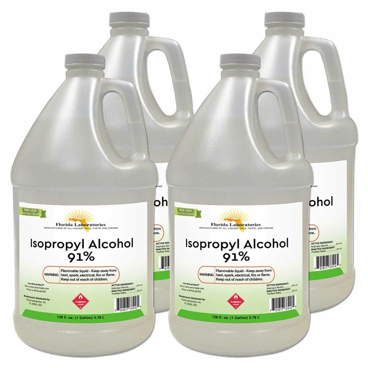  Isopropyl Alcohol 99% Travel Size Spray Bottles - 4 pack  (Portable 2.3oz Size) - Manufactured in the USA