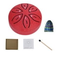 thumbnail image 2 of Offres du Cyber_lundi! Byikun Mini Tambour de Pluie 3 Pouces 6 Tons Tambour à Langue en Acier Instrument de Percussion Tambour pour Enfants Portable Petit Tambour avec Sac de Rangement, 2 of 5