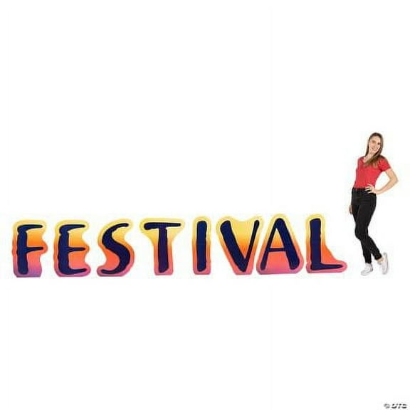 Festival Letter Stand-Up, Birthday, Party Decor, 8 Pieces