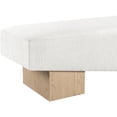 thumbnail image 6 of Meridian Furniture Alora Cream Polyester Fabric Bench, 6 of 10