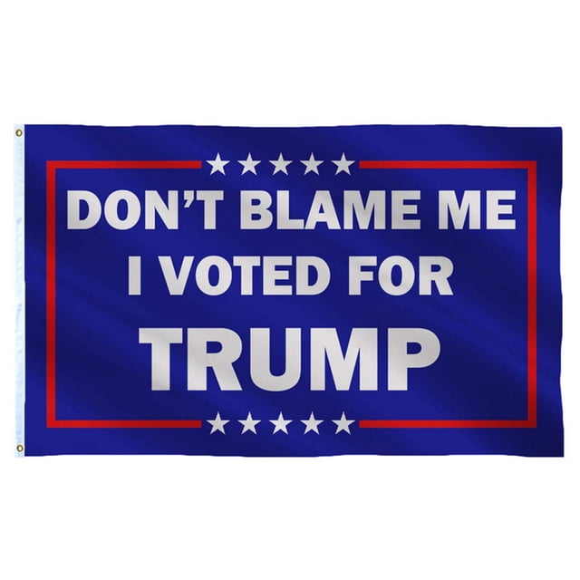 Trump Flag 90 * 150 Cm Bandera De Estados Unidos Con 2 Ojales De Latón Cosido Doble Color Vivo Anti Fade matsuzay HA035374-00