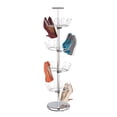 thumbnail image 2 of Honey-Can-Do 4-Tier Steel Revolving 24-Pair Shoe Tree, Chrome, 2 of 2
