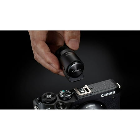 Canon - EOS M6 Mark II Mirrorless Camera with EF-M 18-150mm Lens and EVF-DC2 Viewfinder - Black