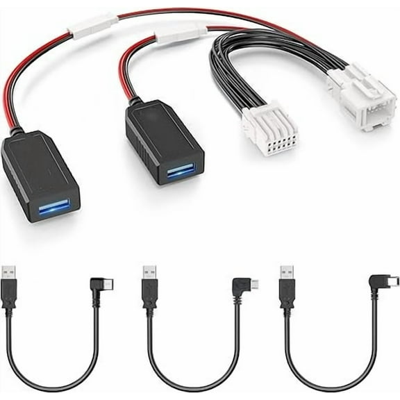 GPS Dash Cam Power Adapter,(12Pin Type B Connector)Mirror Camera Radar Charger Station GPS Dashcam Charger Cable for Select Honda Accord,2022 Integra and More with Auto-dimming Rearview Mirror