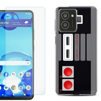 For HMD Vibe Shockproof Phone Case Cover with Tempered Glass Screen Protector, by OneToughShield - Game Controller