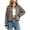 Brown, variant on GEWSEY Womens Striped Cardigan Sweater Casual Crew Neck Open Front Button Down Long Sleeve Knit Sweaters Fall Outerwear (Red, L)