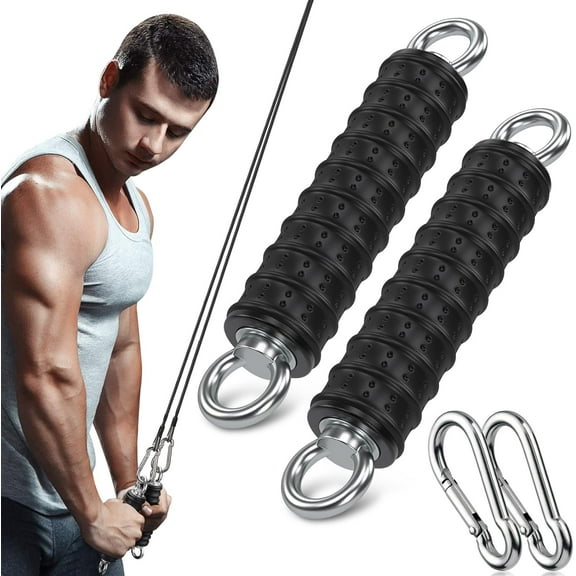 Gym Cable Extension, Fitness Extension Rope Attachment Compatible with Home Gym Accessories Thick 0.2", Replacement Gym Cable Machine Extension for LAT/Tricep Pull Down, Leg Extensions Machine