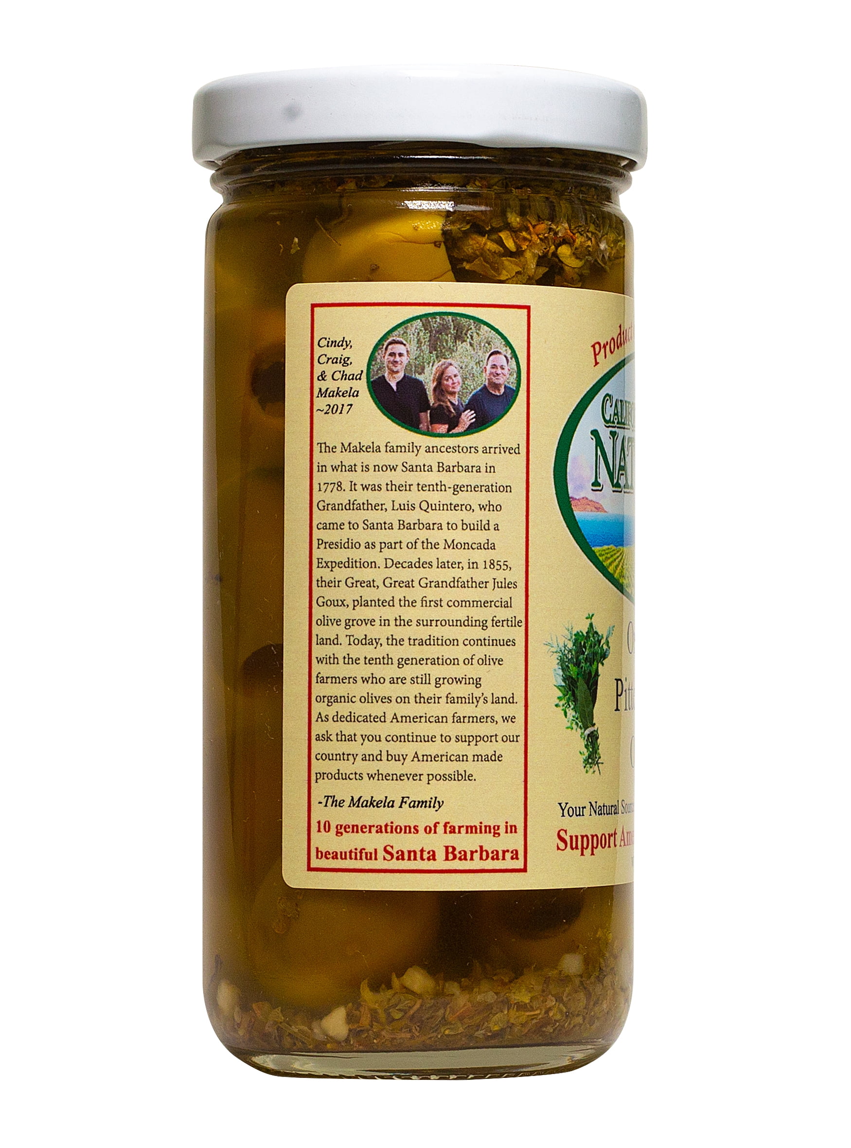 California Coast Naturals Organic Pitted Herb Olives, USDA Organic, Non GMO, 8 oz