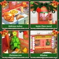 thumbnail image 4 of Christmas Gingerbread House Building Block for Girls Age 8-12 with LED Lights, Pink Christmas Village House Blocks Set with Christmas Tree and Train, Perfect Xmas Holiday for Adults and Kids, 1288Pcs, 4 of 6