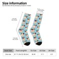thumbnail image 2 of Logiee Funny Cartoon Pugs Print Adult Socks for Men & Women,Calf Socks, Ankle Socks,Boots Socks,Breathable Casual Sock,Unisex Crew Socks, 2 of 6