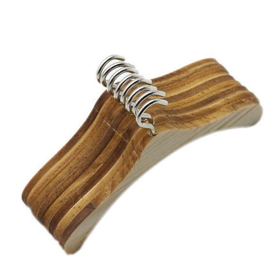 LULULION 12pcs Mini Wooden Doll Clothes Hangers Doll Outfit Rack For Neat Organization Rooms For Imagination Creativity