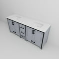 thumbnail image 6 of Augustine 80 in W x 22 in D Dark Grey Double Bath Vanity and White Quartz Top, 6 of 8
