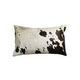 thumbnail image 3 of 18" x 18" x 5" Salt And Pepper Chocolate And White Cowhide - Pillow, 3 of 3