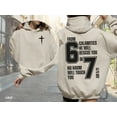 thumbnail image 2 of 67 Christian Bible Verse Hoodie, Men Faith Apparel Hoodie Gift, Six Seven Jesus Hoodie, Baptism Gift For Men and Women, 2 of 6